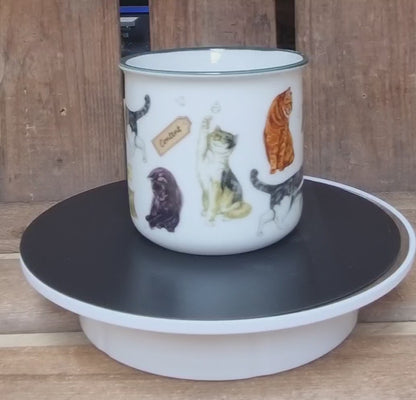 Mokken met collage - Katten - design 2