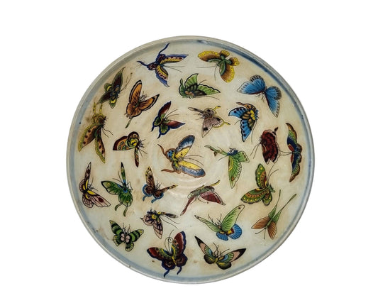 Asiatische Schale mit Schmetterlingen; große Größe