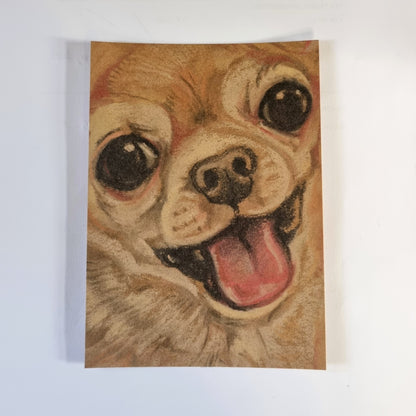 Kraftkaart A6 formaat (ansichtkaart) - kaart nummer 17 - Chihuahua (per 5 stuks)