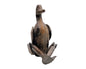 Houten beeld van water vogel
