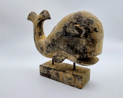 Houten beeld - Walvis