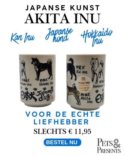 Keramische mok - Japanse stijl - decor 4 - hond