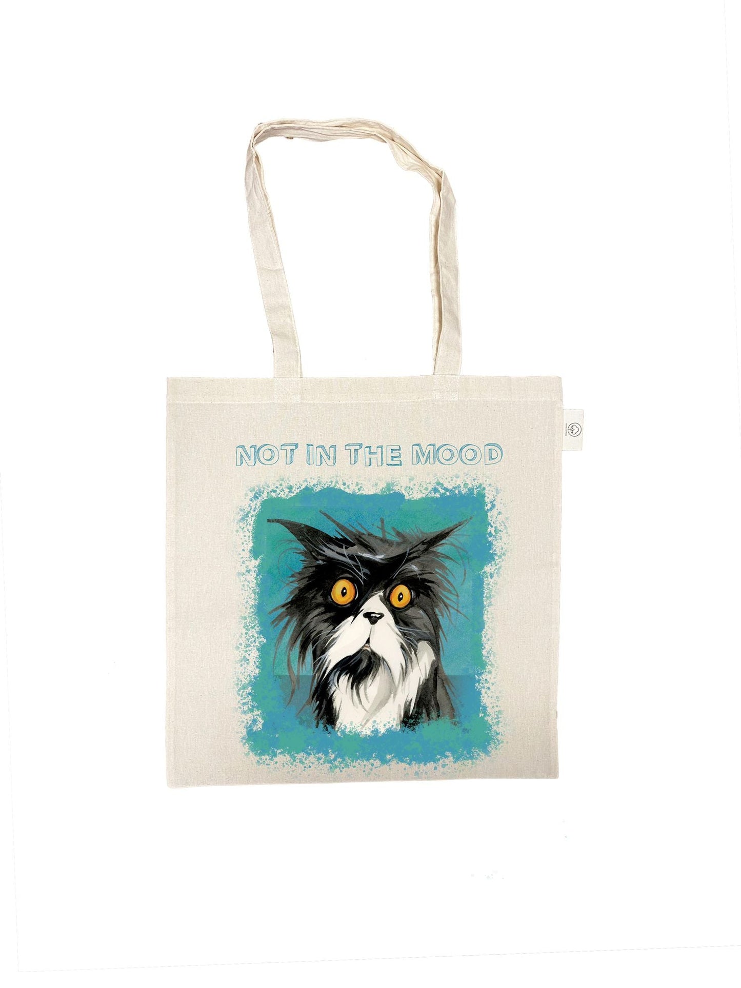 Katoenen tas - Kattenserie - Not in the Mood - per 3 stuks