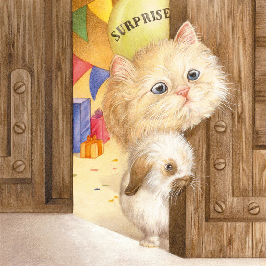 Quadratische Karte - Natürlich haben Sie uns nicht erwartet. Überraschung!!