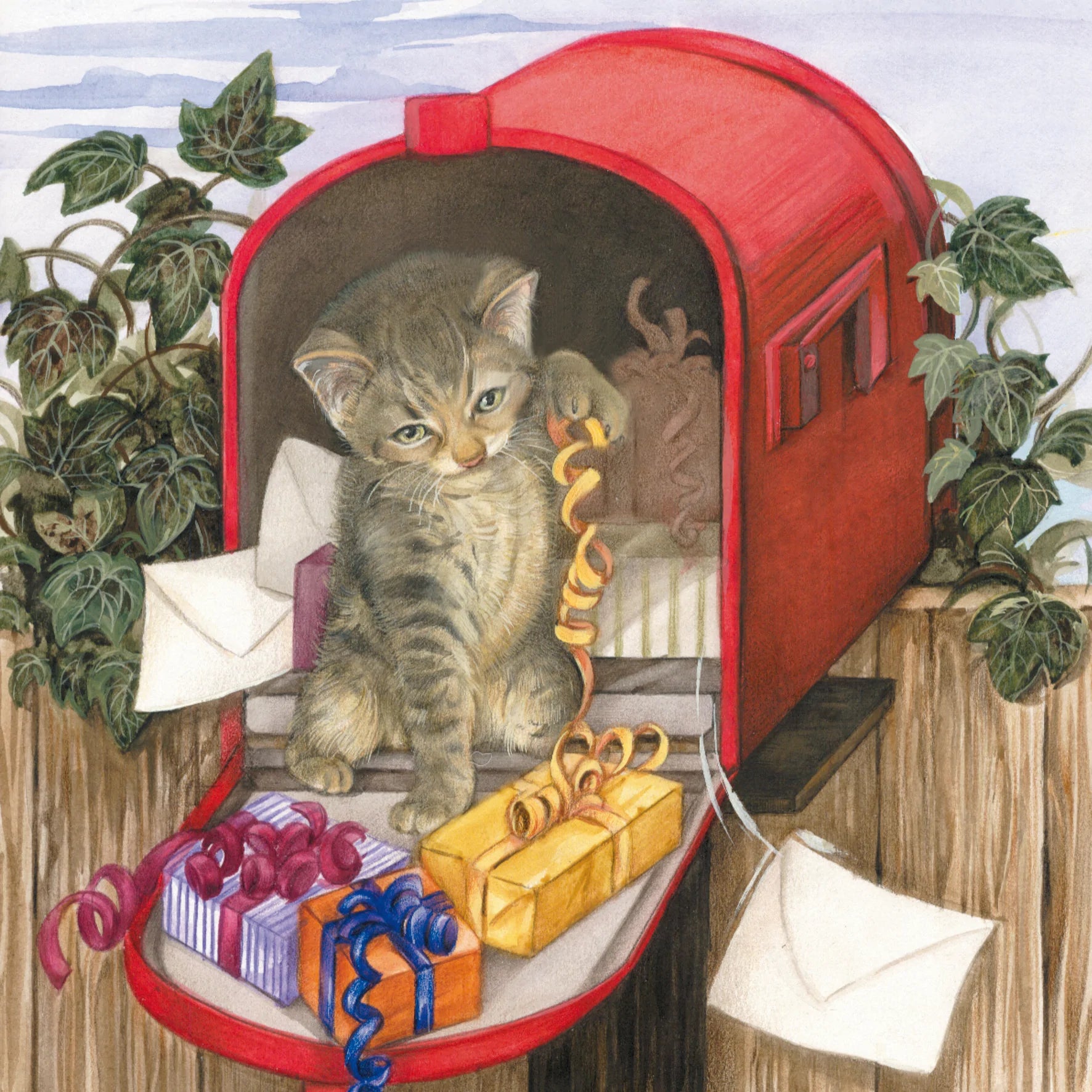 Vierkante kaart - Niets is leuker dan het openen van de verjaardagspost