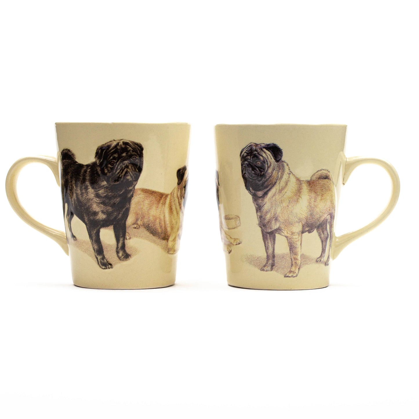 Relief mug Pug per 3 pieces