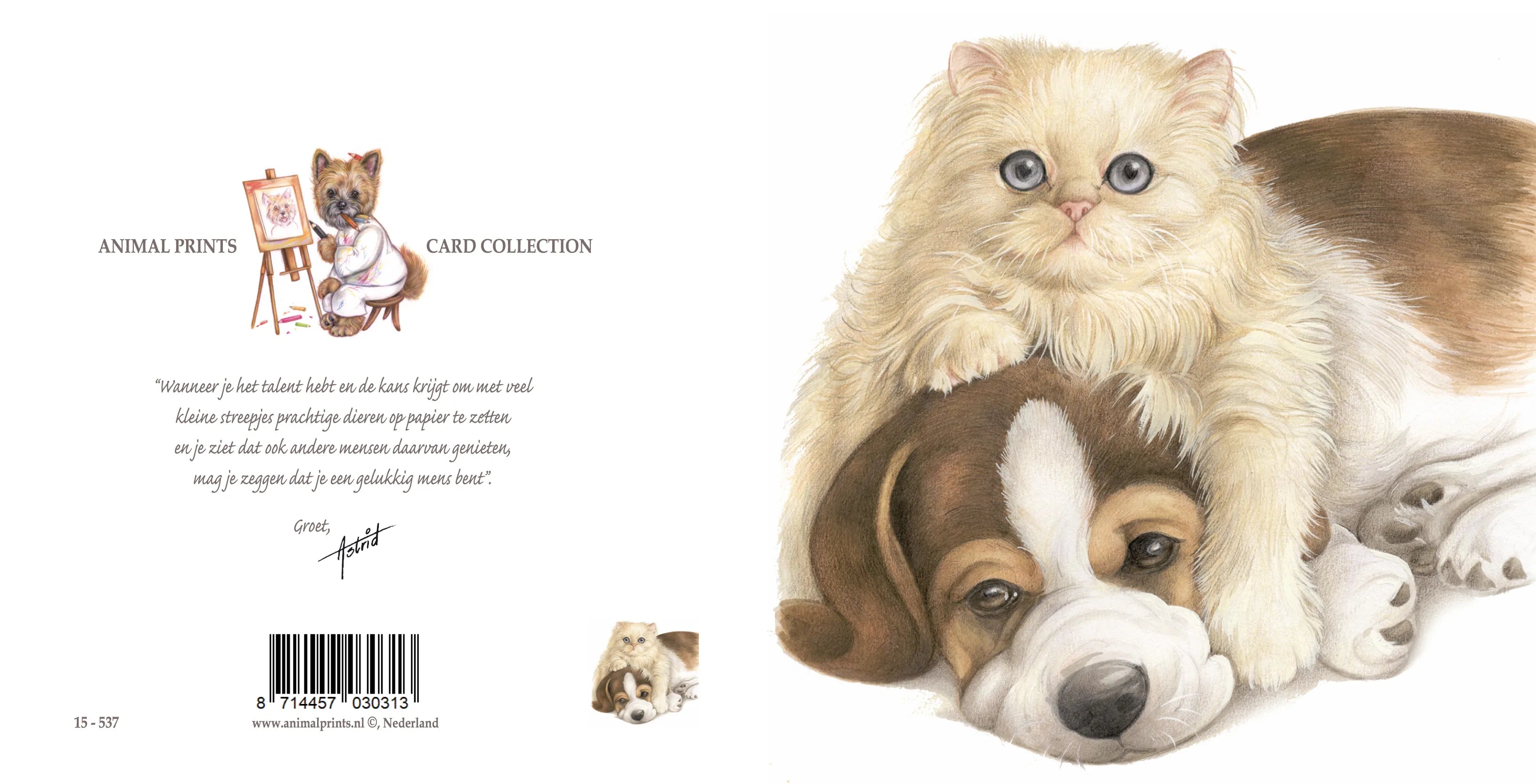 Vierkante kaart - Echte liefde, echte vriendschap..