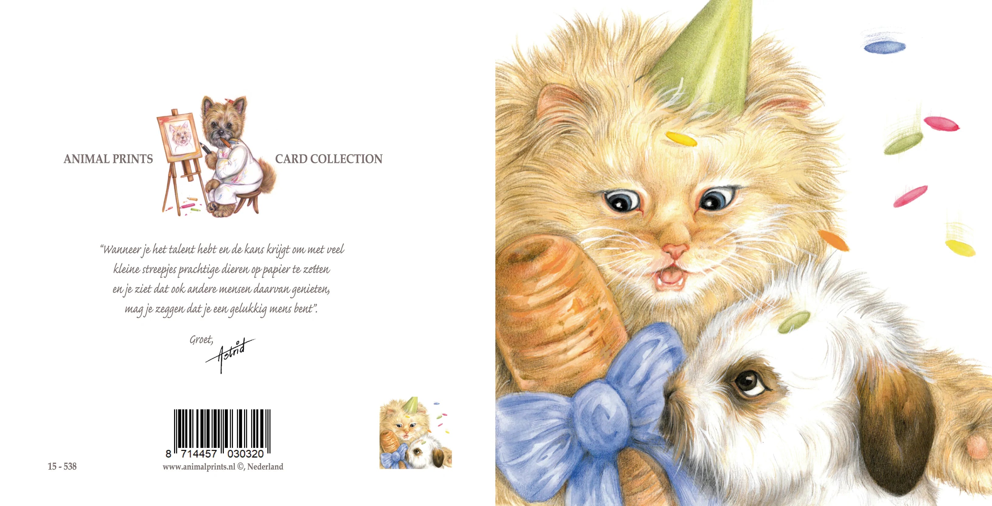 Vierkante kaart - Wies is er zo gelukkig met een wortel voor zijn verjaardag?