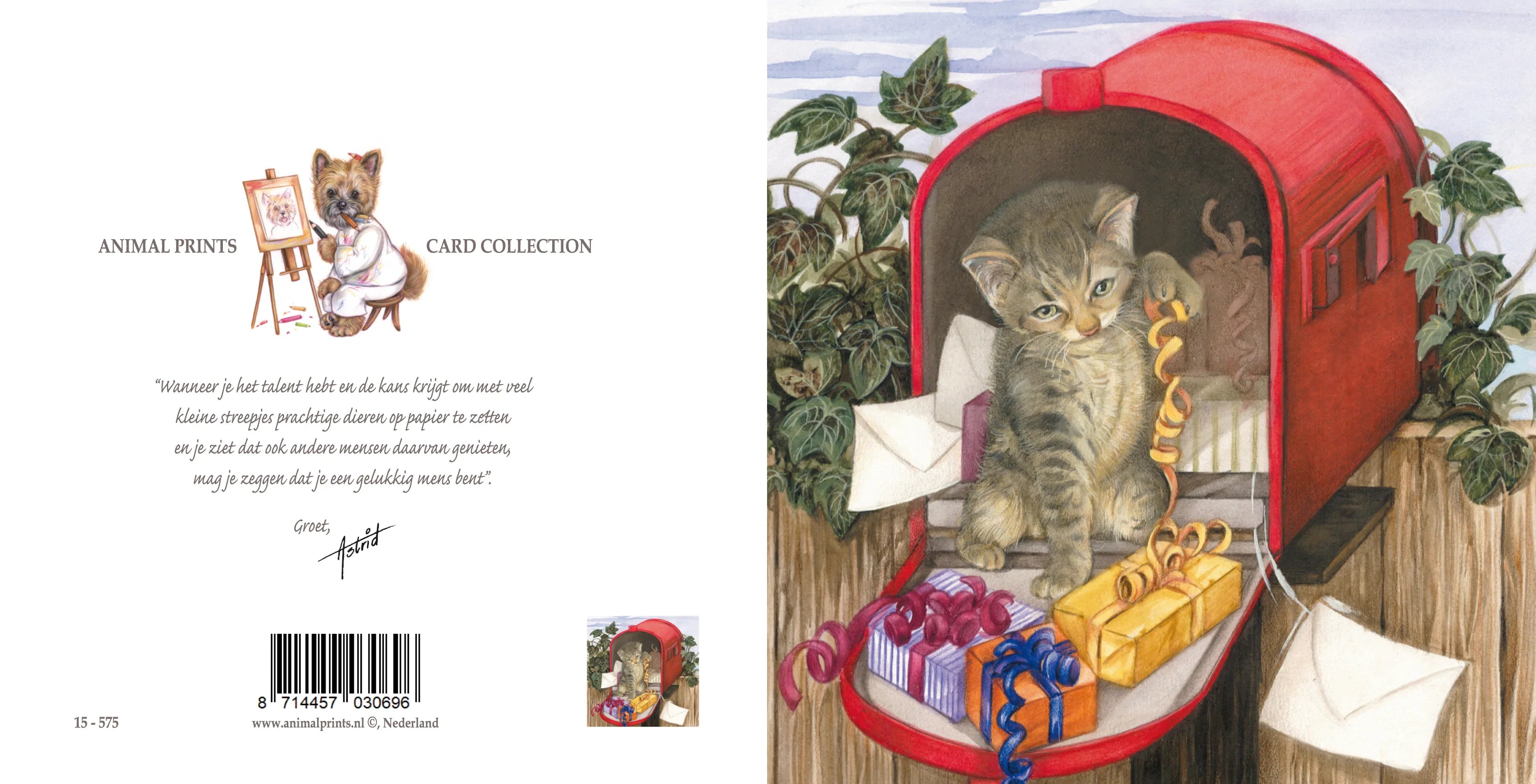 Vierkante kaart - Niets is leuker dan het openen van de verjaardagspost