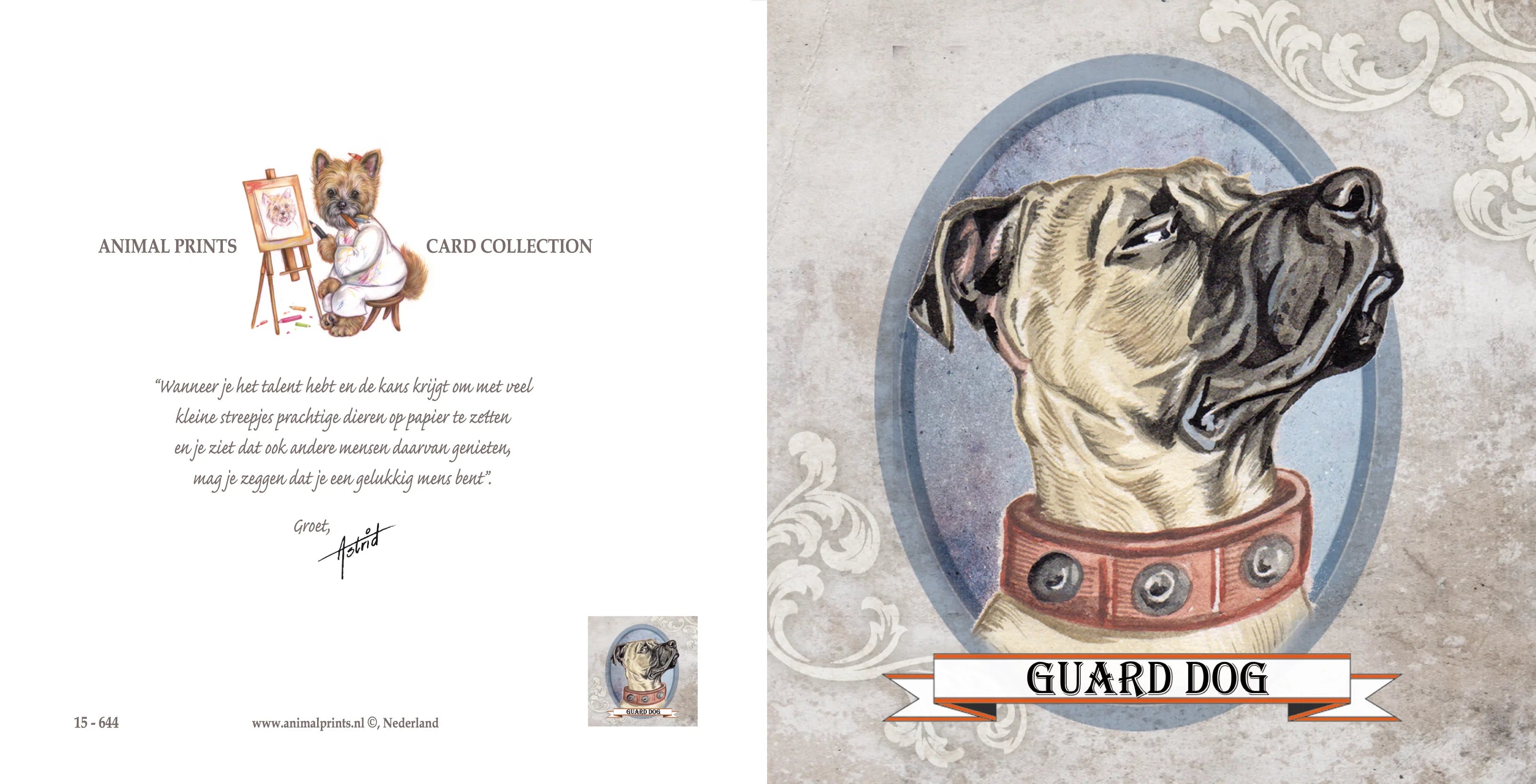 Vierkante kaart - Guard Dog