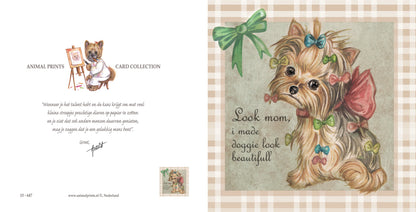 Square card - Look Mom, I made Doggie look beautifull