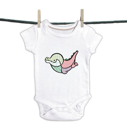 Babyromper Patchwork Collectie - Krokodil