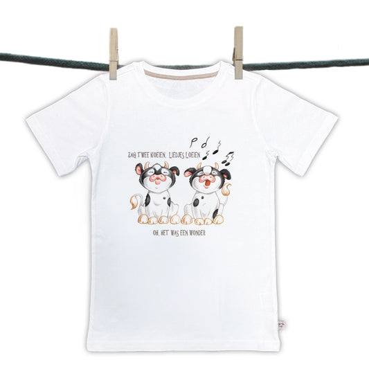 T-shirts - Kinderliedjes - "Zag 2 Koeien, ......."