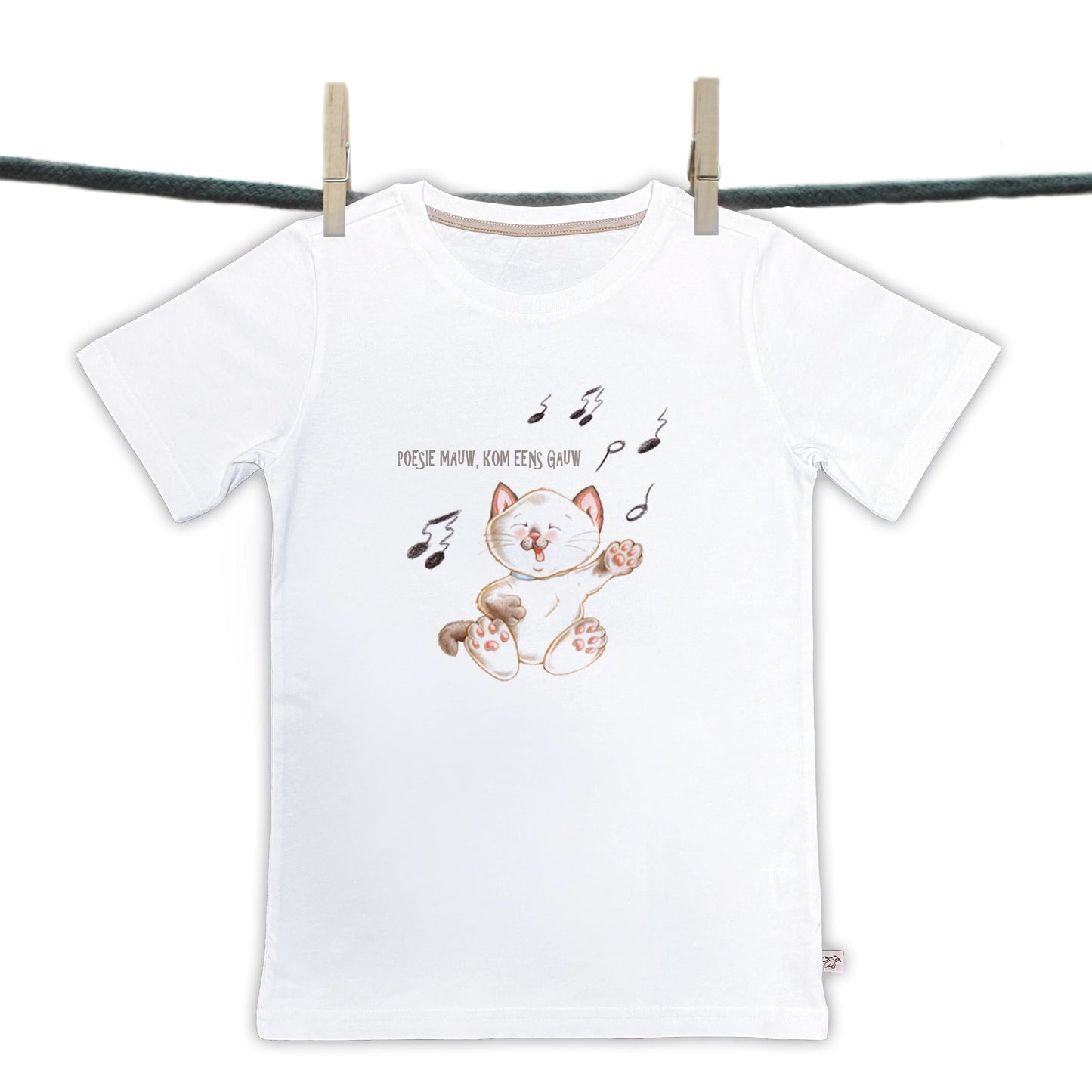 T-shirts - Kinderliedjes - "Poesie Mauw, ......."