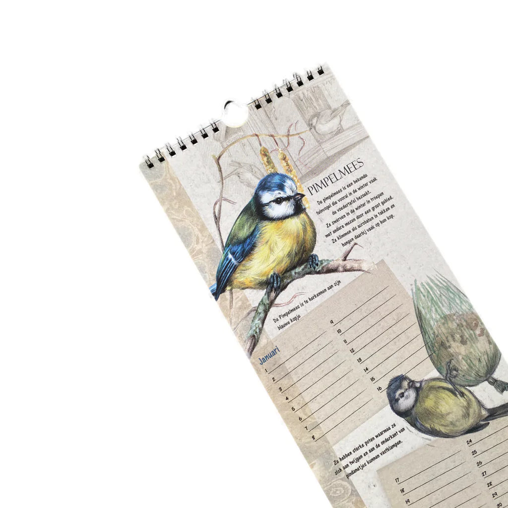 Verjaardagskalender Vogels - per 5 stuks